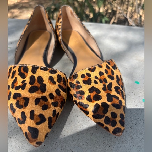 J Crew Mules leopard print leather shoes 7 - Picture 4 of 7